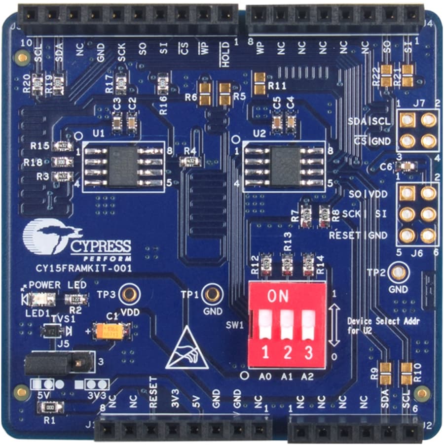 디바이스마트,반도체/전자부품 > 칩원스탑,,CY15FRAMKIT-001,FM24W256/FM25W256 NVRAM Development Kit / RoHS / C1S159300376422