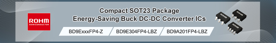 ROHM’s New Energy-Saving DC-DC Converter ICs Offered in the TSOT23 Package